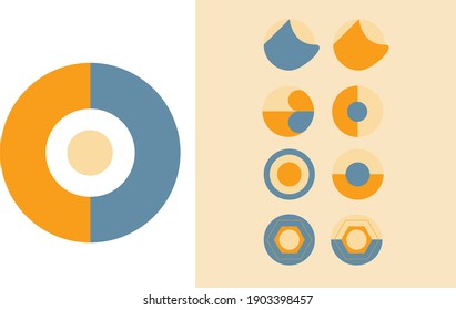 Geometry minimalistic artwork poster with simple shape. Abstract vector pattern design in Scandinavian style for web banner, business presentation, branding package, fabric print, wallpaper