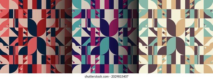 Geometry minimalistic artwork poster with simple shape and figure. Abstract vector pattern design in Scandinavian style for web banner, business presentation, branding package, fabric print, wallpaper