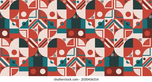 Geometry minimalistic artwork poster with simple shape and figure. Abstract vector pattern design in Scandinavian style for web banner, business presentation, branding package, fabric print, wallpaper