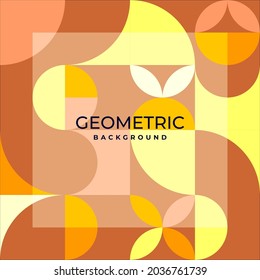 Geometry minimalistic artwork poster with simple shape and figure. Abstract vector pattern design in Scandinavian style for web banner, business presentation, branding package, fabric print, wallpaper