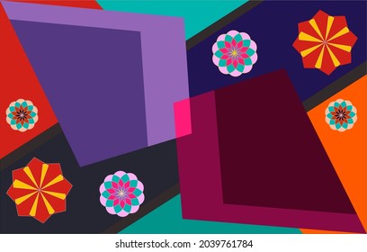 Geometry minimalistic artwork poster with simple shape and figure. Abstract vector pattern design  for web banner, business presentation, branding package, fabric print, wallpaper, etc.
