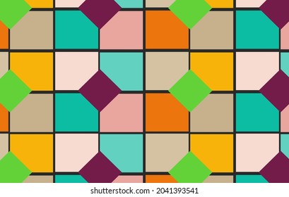 Geometry minimalistic artwork poster with simple shape and figure. Abstract vector pattern design  for web banner, business presentation, branding package, fabric print, wallpaper, etc.