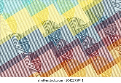 Geometry minimalistic artwork poster with simple shape and figure. Abstract vector pattern design  for web banner, business presentation, branding package, fabric print, wallpaper, etc.