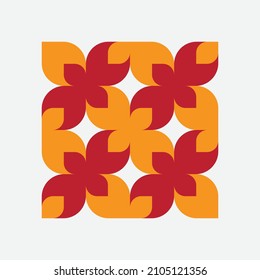 Geometry minimalistic artwork poster with simple shape and figure. Abstract vector pattern design in Scandinavian style for web banner, business presentation, branding package, fabric print, wallpaper