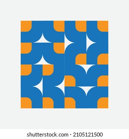 Geometry minimalistisches Kunstwerk Poster mit einfacher Form und Figur. Abstraktes Vektordesign im skandinavischen Stil für Web-Banner, Geschäftspräsentation, Branding-Paket, Stoffdruck, Bildschirmhintergrund
