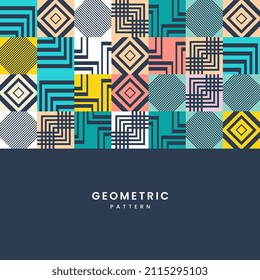 Geometry minimalistic artwork poster with simple shape and Abstract vector pattern design
