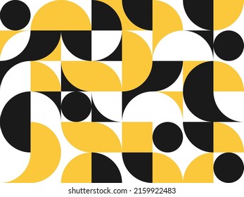 Afiche de arte minimalista geométrico con forma y figura simple. Resumen de diseño de patrones vectoriales en estilo escandinavo para banner web, presentación de negocios, paquete de marca, impresión de tela, papel tapiz
