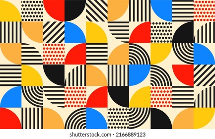 Geometry minimalistic artwork poster with simple shape and figure. Abstract vector pattern design in Scandinavian style for Design for banner, flyers, print, poster, wallpaper, fabric. Abstract vector