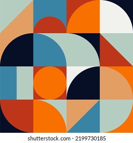 Affiche d'illustration géométrique minimaliste avec forme et silhouette simples. Conception abstraite de motifs vectoriels dans le style scandinave pour la bannière Web, la présentation d'entreprise, l'ensemble de marques, l'impression de tissu, le fond d'écran