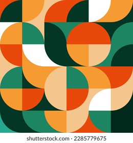 Geometry minimalistic artwork poster with simple shape and figure. Abstract vector pattern design in Scandinavian style for web banner, business presentation, branding package, fabric print, wallpaper