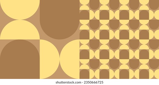Geometry minimalistisches Kunstwerk Poster mit einfacher Form und Figur. Abstraktes Vektordesign im skandinavischen Stil für Webbanner, minimales Muster, Branding-Paket, Stoffdruck, Tapete