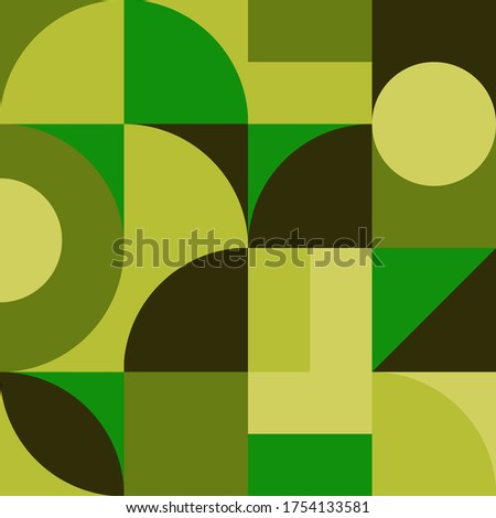 Geometry minimalistic artwork poster with simple shape and figure. Abstract vector pattern design in Scandinavian style for web banner, business presentation, branding package, fabric print, wallpaper