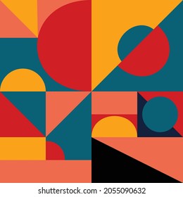 Geometry minimalistic artwork with simple shape