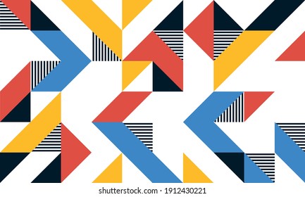 Afiche de fondo geométrico minimalista. Resumen de diseño de patrones vectoriales en estilo moderno.