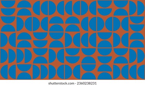 Geometry minimalistic bauhaus pattern. Vector abstract contemporary multicolored trendy texture