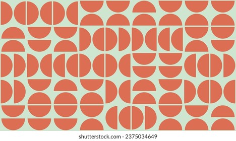 Geometry minimalistic bauhaus pattern. Vector abstract contemporary multicolored trendy texture