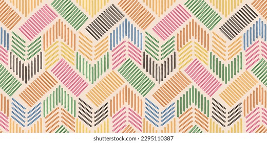 Geometry minimalistic pattern. Abstract vector pattern for web banner, business presentation, branding, fabric, textile.