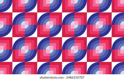 Geometry minimalistic seamless pattern. Abstract vector pattern design in modern retro style for  background, branding package, fabric print, wallpaper, web banner, business presentation, 