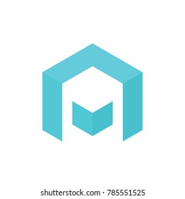 Geometry a modern logo company. vector illustration