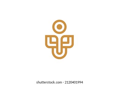 Logotipo de vectores monológicos modernos