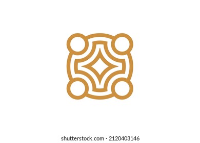Geometry Modern Monoline Vector Logo