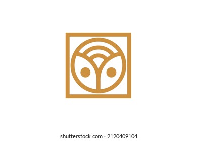 Geometry Modern Monoline Vector Logo