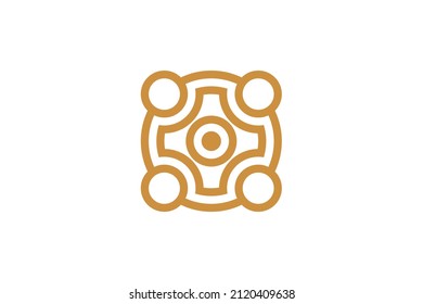 Logotipo de vectores monológicos modernos