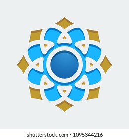 geometry mosaic islamic design template vector illustration 