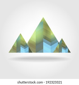 geometry mountains vector