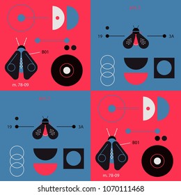 Geometry and nature geometric pattern. Minimal geometric series.