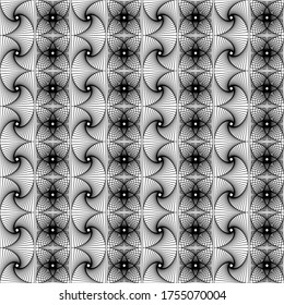 Geometry objects in line-art style. Abstract geometric pattern. Pattern can be used for wallpaper, cover fills, web page background, surface textures, textile fabric. Vector linen texture.