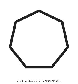 Geometry, octagon, hexagon icon vector image. Can also be used for shapes and geometry. Suitable for use on web apps, mobile apps and print media.