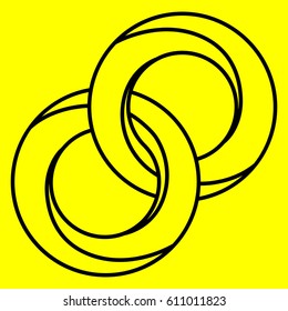 Geometry. Optical illusion circle