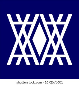 geometría de fondo azul con triángulo rhombus
