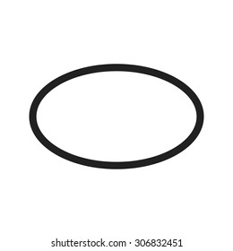 Geometry, oval, design icon vector image. Can also be used for shapes and geometry. Suitable for use on web apps, mobile apps and print media.