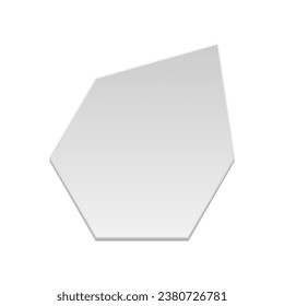 Geometry paper cut. Vector illustration.