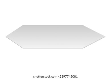 Geometry paper cut. Vector illustration.
