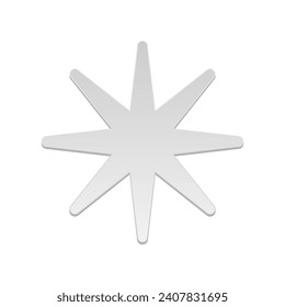 Geometry paper cut. Vector illustration.