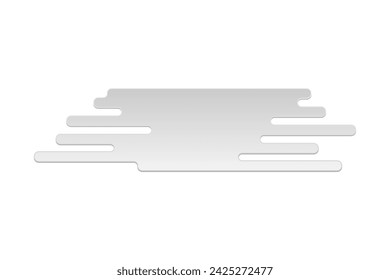 Geometry paper cut. Vector illustration.