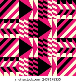 Geometry pattern background, Fabric textile Vector background, Retro trendy colorful covers design. Corporate report cover abstract geometric illustration design layout.