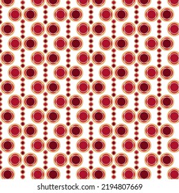 Geometry pattern. Circles. In the style of the 60s. Retro.