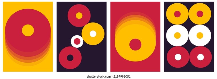 Geometrisches Musterdesign für Buchcover, Plakate, Zeitschriften, Postkarten, Flugflachdesign mit minimalistischer Vektorgrafik 