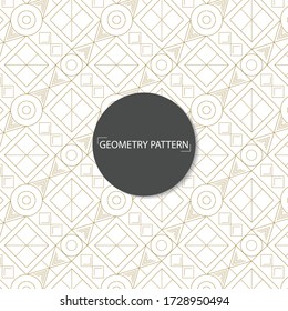 Geometry Pattern With Gold Color
