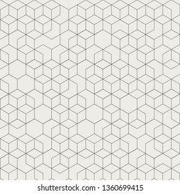 Geometry pattern with hexagon shape