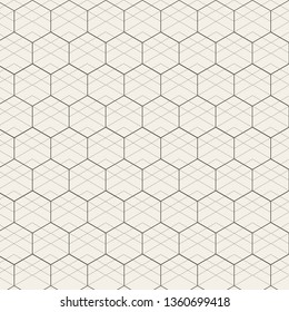 Geometry pattern with hexagon shape