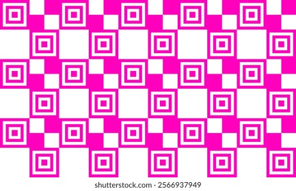 geometry pattern with Ping and white color