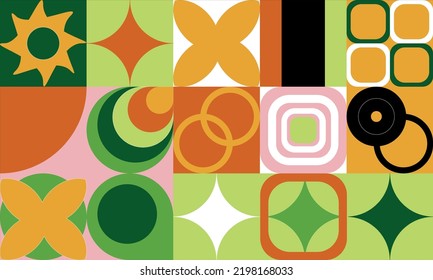 Geometry pattern with simple shape