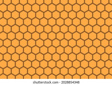 Geometry pattern wallpaper. Yellow Geometry pattern background. Bee comb pattern wallpaper.