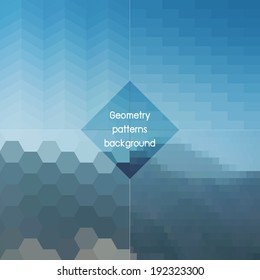geometry patterns background vector