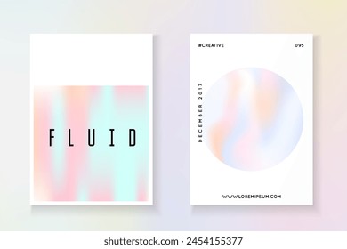 Geometry Presentation. Minimal Foil. Chrome Effect. Purple Pearlescent Label. Rainbow Background. Graphic Design. Business Pearl Backdrop. Pink Geometry Presentation